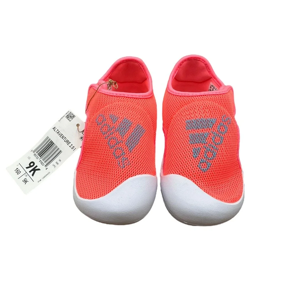 Adidas Toddler‎ Girl's Slide Water Sandals Size 9 Pink-Multi Quick-dry Flexible